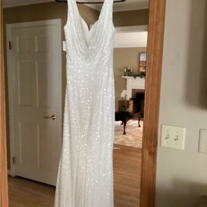 Beautiful sequined gown.